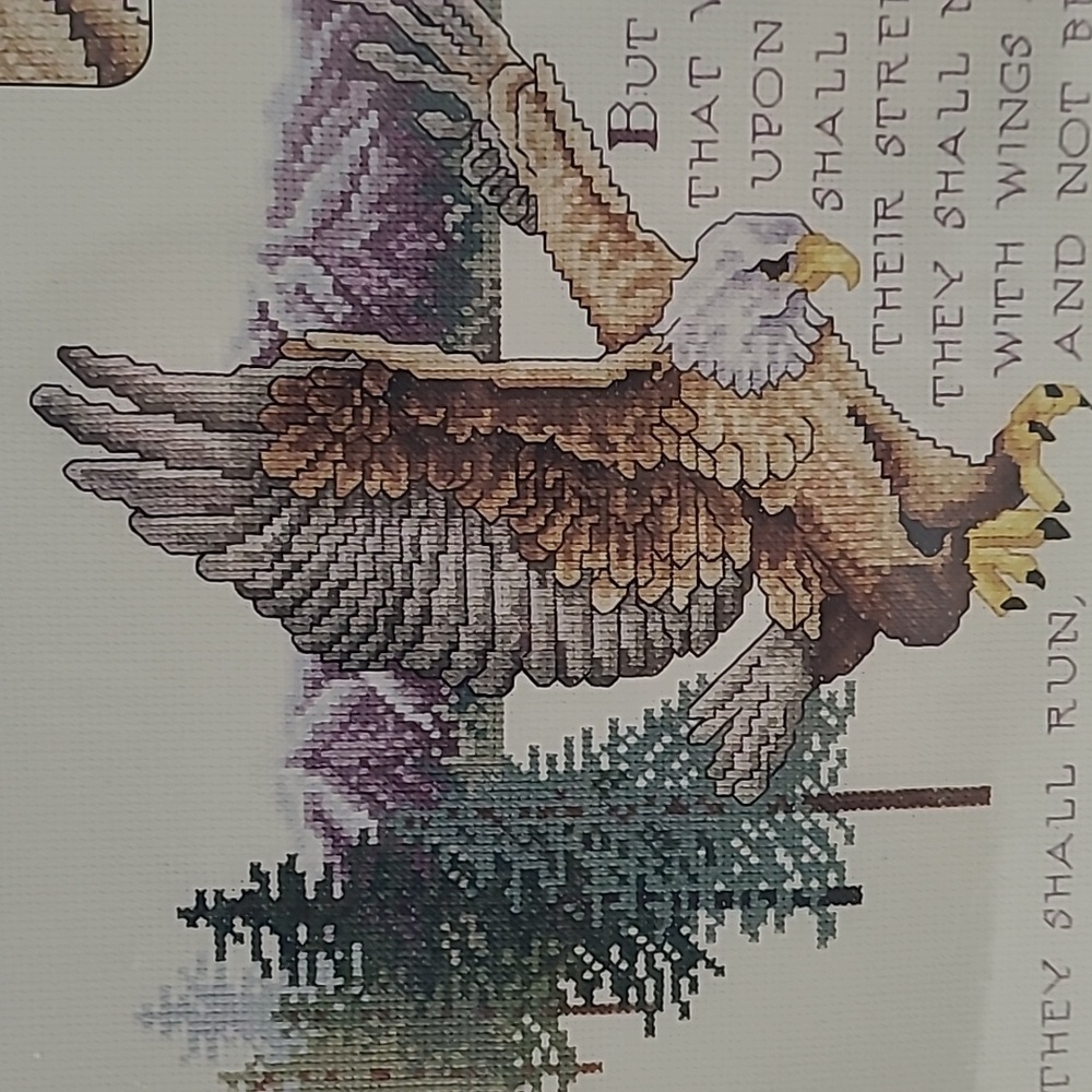 Isaiah 40:31 Counted Cross Stitch Kit - Picture 3 of 9